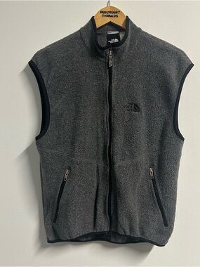 The North Face Grey Fleece Vest Size Medium